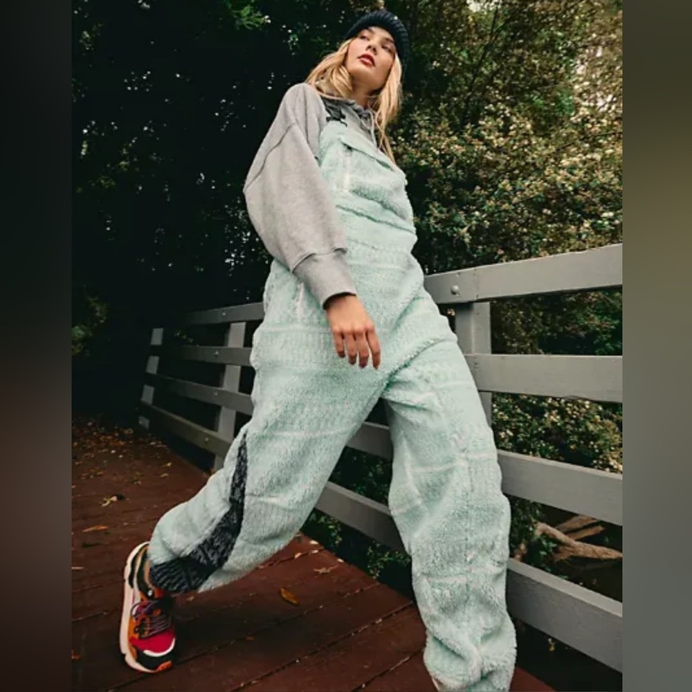 Free people hit the slopes overalls